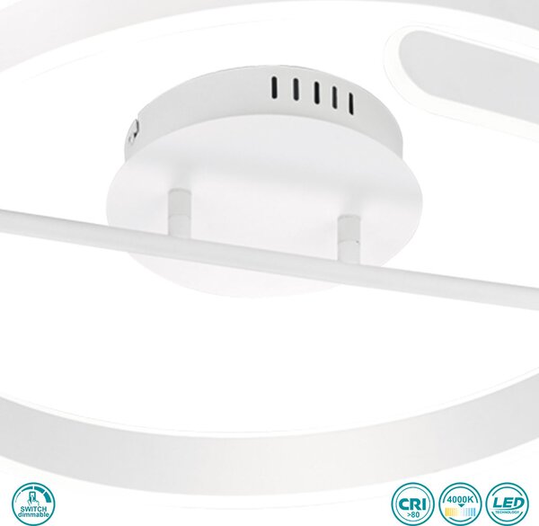 Φωτιστικό Οροφής RL Lighting Parma R67071131 Λευκό Ματ (4000K)