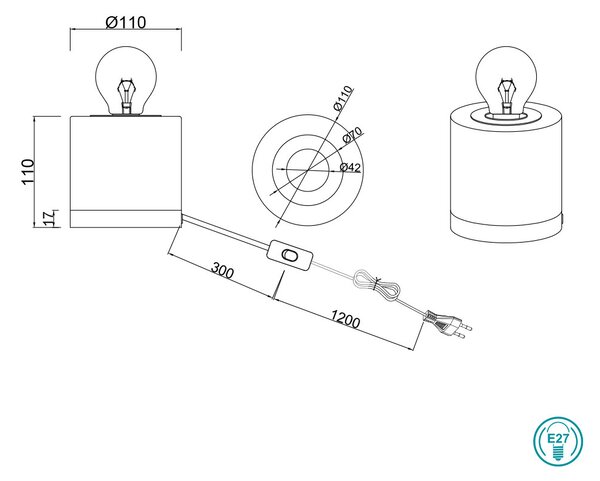 Επιτραπέζια Λάμπα RL Lighting Judy R50691012 Μπελ