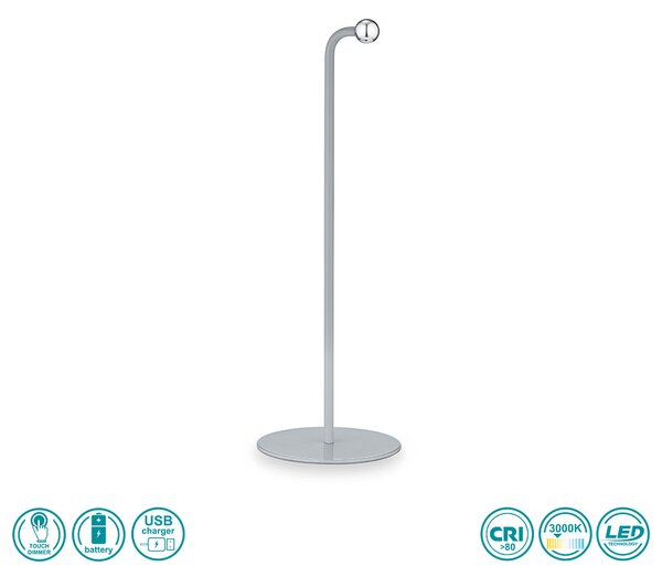 Πορτατίφ Φορητό RL Lighting Maxi R52121111 Γκρί
