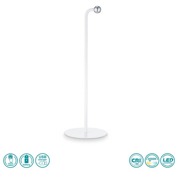 Πορτατίφ Φορητό RL Lighting Maxi R52121131 Λευκό