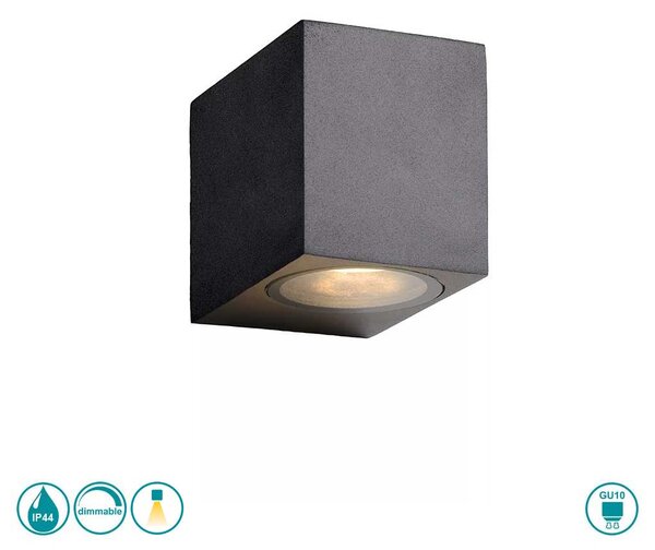 Απλίκα Εξωτερικού Χώρου Lucide Zora 22860-05-30 Μαύρη