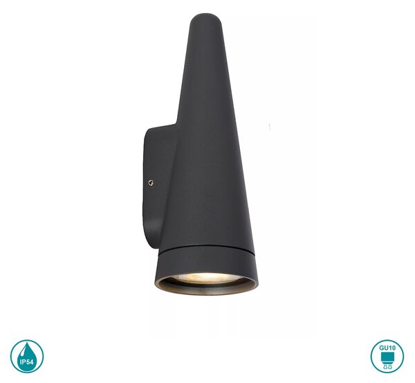 Απλίκα Εξωτερικού Χώρου Lucide Wizard 27803-01-29 Ανθρακί