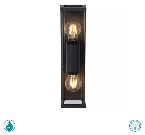 Απλίκα Εξωτερικού Χώρου Lucide Claire Mini 27885-02-30 Ανθρακί