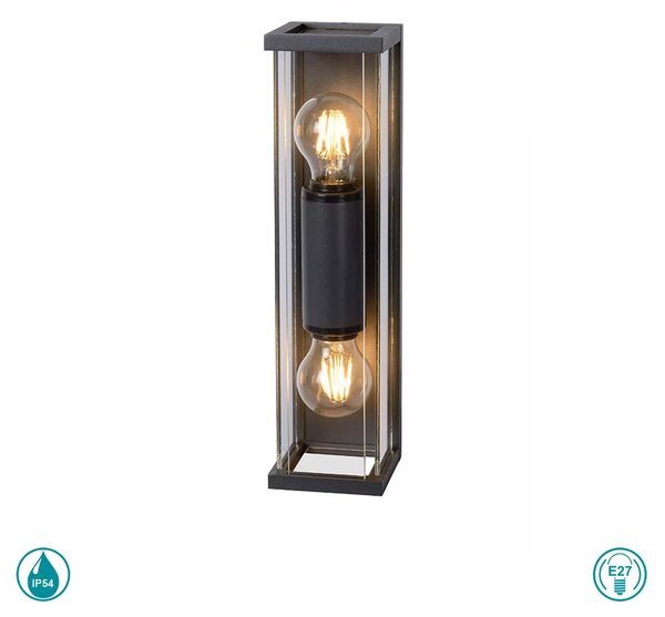 Απλίκα Εξωτερικού Χώρου Lucide Claire Mini 27885-02-30 Ανθρακί