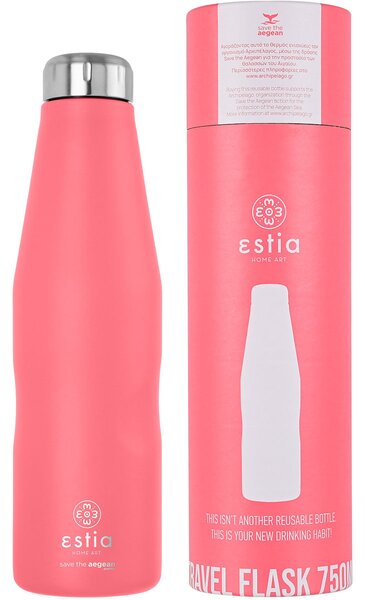 Μπουκάλι Θερμός 750ml Estia Save The Aegean Fusion Coral 01-16586