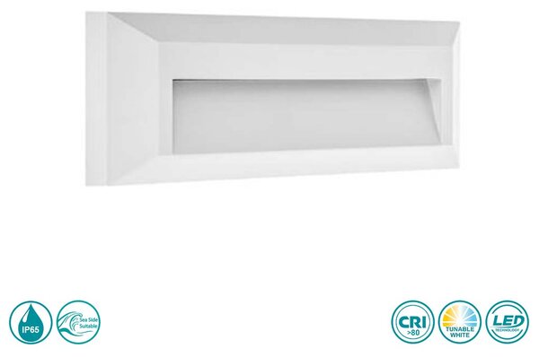 Απλίκα Εξωτερικού Χώρου Sole Luce Lock 21-1015-1 Λευκή (3CCT)