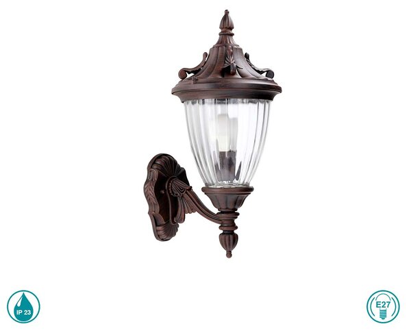 Απλίκα Εξωτερικού Χώρου Forlight Adur PX-0240-OXI Πατίνα