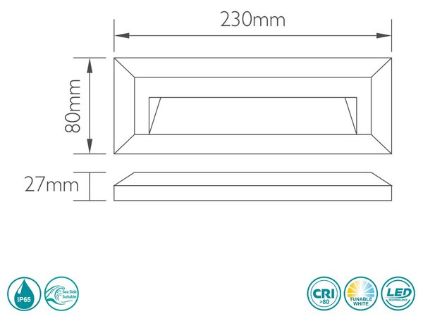Απλίκα Εξωτερικού Χώρου Sole Luce Lock 21-1015-1 Λευκή (3CCT)