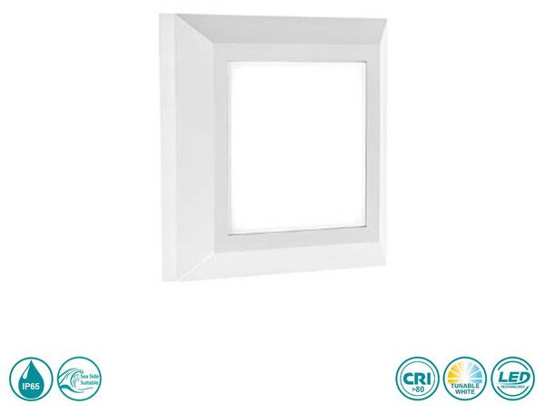 Απλίκα Εξωτερικού Χώρου Sole Luce Lock 21-2015-1 Λευκή (3CCT)