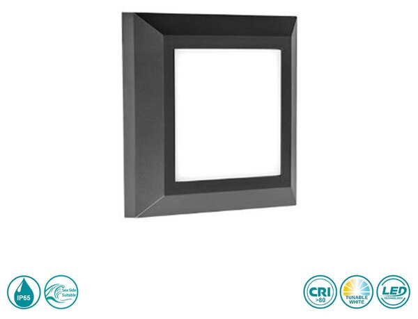 Απλίκα Εξωτερικού Χώρου Sole Luce Lock 21-2015-19 Ανθρακί (3CCT)