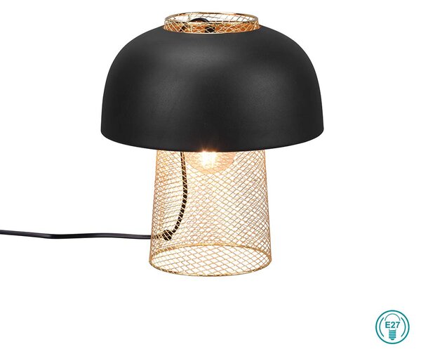 Πορτατίφ RL Lighting Punch R50811032 Μαύρο Ματ - Χρυσό