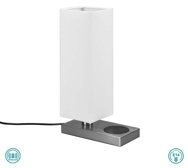 Λάμπα Επιτραπέζια RL Lighting Haley R59100107 Νίκελ Ματ