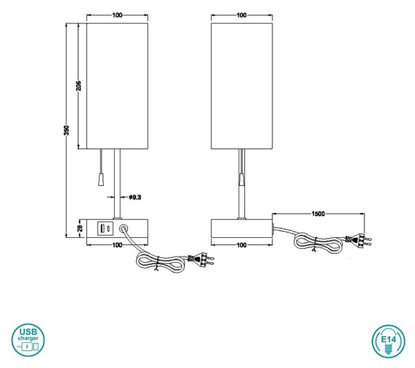 Πορτατίφ RL Lighting Ole R51061007 Νίκελ Ματ-Λευκό