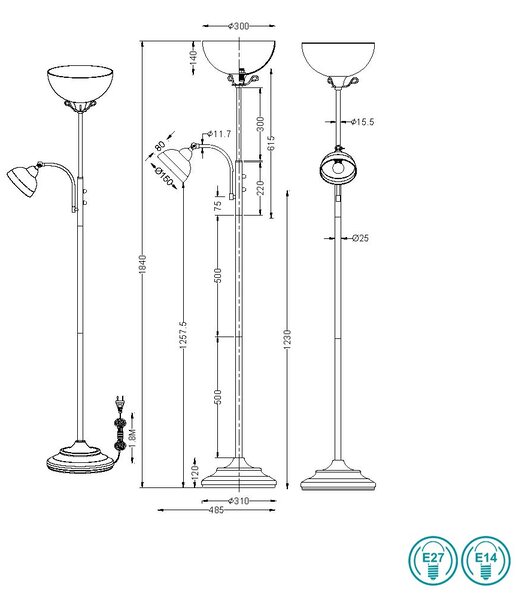 Φωτιστικό Δαπέδου RL Lighting Country R46322024