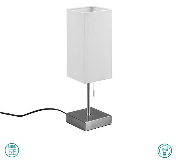 Πορτατίφ RL Lighting Ole R51061007 Νίκελ Ματ-Λευκό