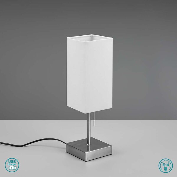 Πορτατίφ RL Lighting Ole R51061007 Νίκελ Ματ-Λευκό