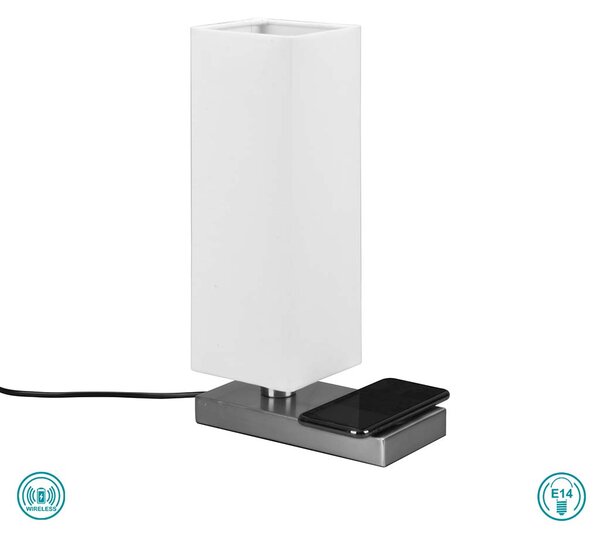 Λάμπα Επιτραπέζια RL Lighting Haley R59100107 Νίκελ Ματ