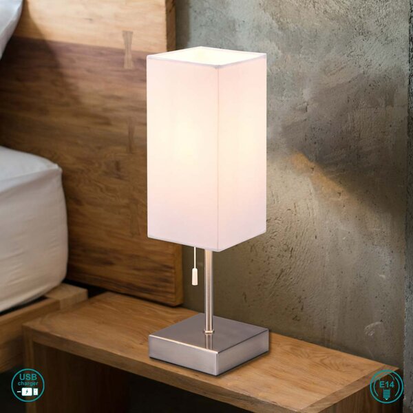 Πορτατίφ RL Lighting Ole R51061007 Νίκελ Ματ-Λευκό