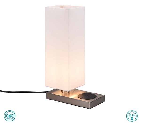 Λάμπα Επιτραπέζια RL Lighting Haley R59100107 Νίκελ Ματ