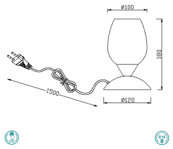 Πορτατίφ RL Lighting Cup II R59441001 Νίκελ Ματ