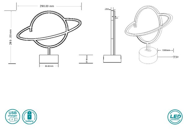 Πορτατίφ RL Lighting Planet R55370101
