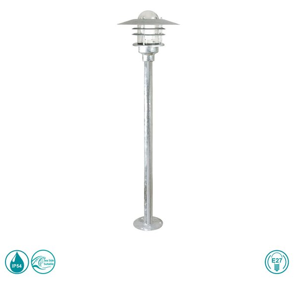 Κολωνάκι Εξωτερικού Χώρου Nordlux Agger 74528031 Γαλβανιζέ