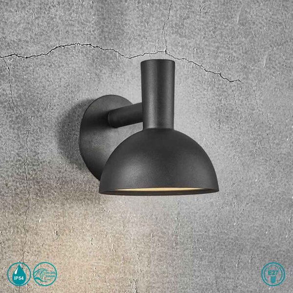 Απλίκα Εξωτερικού Χώρου Nordlux Arki 75181003 Μαύρη