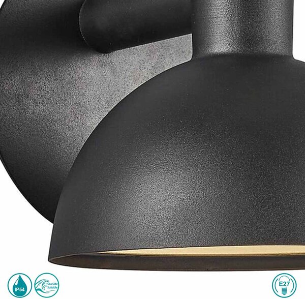 Απλίκα Εξωτερικού Χώρου Nordlux Arki 75181003 Μαύρη
