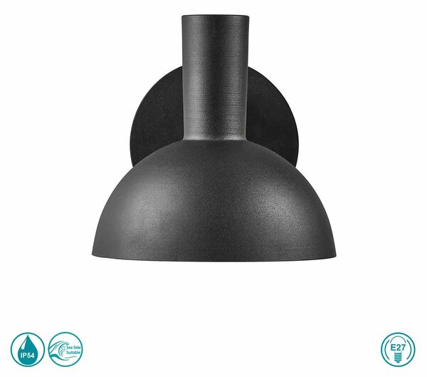 Απλίκα Εξωτερικού Χώρου Nordlux Arki 75181003 Μαύρη