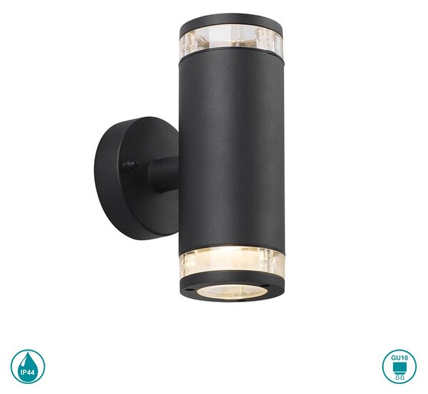 Απλίκα Εξωτερικού Χώρου Nordlux Birk 45501003 Μαύρη