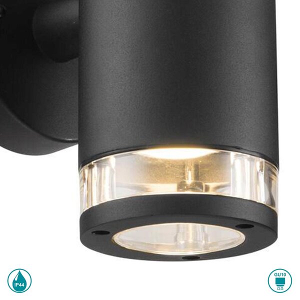 Απλίκα Εξωτερικού Χώρου Nordlux Birk 45521003 Μαύρη