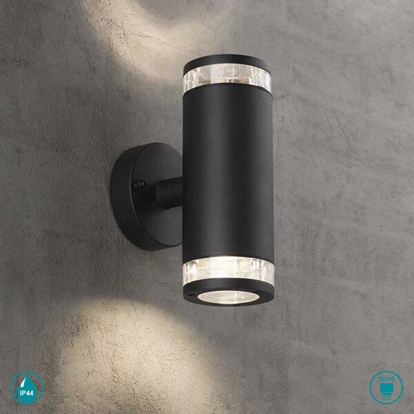 Απλίκα Εξωτερικού Χώρου Nordlux Birk 45501003 Μαύρη