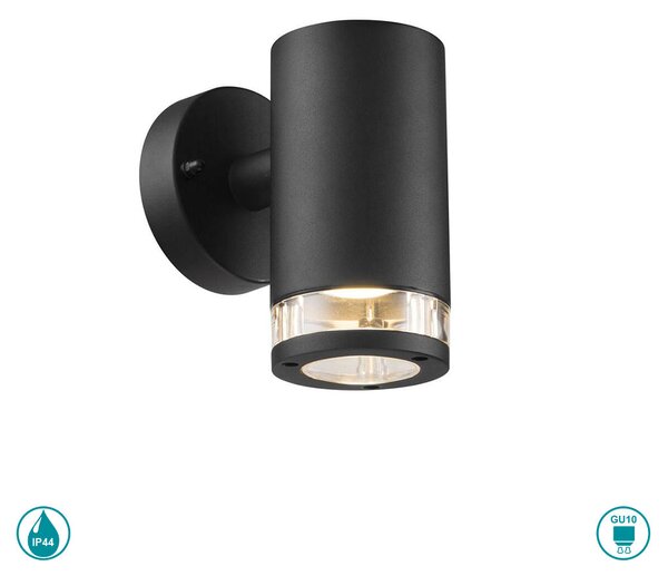 Απλίκα Εξωτερικού Χώρου Nordlux Birk 45521003 Μαύρη