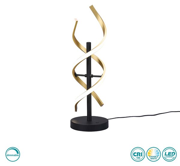 Λάμπα Επιτραπέζια Trio Lighting Sequence 541810208 Χρυσό Ματ-Μαύρο Ματ
