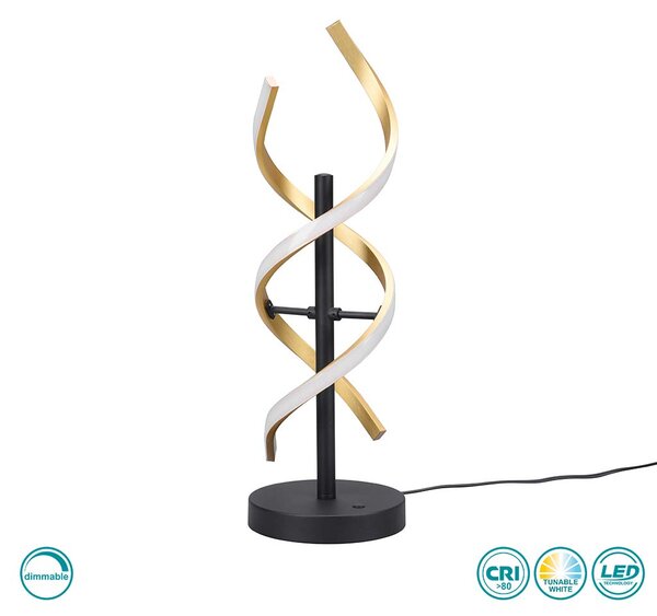 Λάμπα Επιτραπέζια Trio Lighting Sequence 541810208 Χρυσό Ματ-Μαύρο Ματ