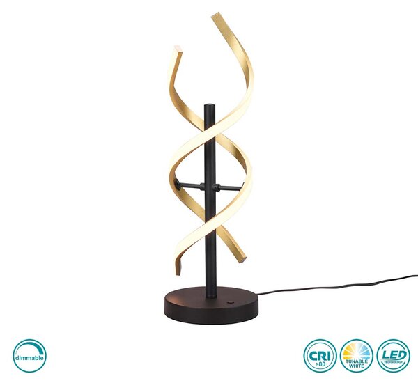 Λάμπα Επιτραπέζια Trio Lighting Sequence 541810208 Χρυσό Ματ-Μαύρο Ματ