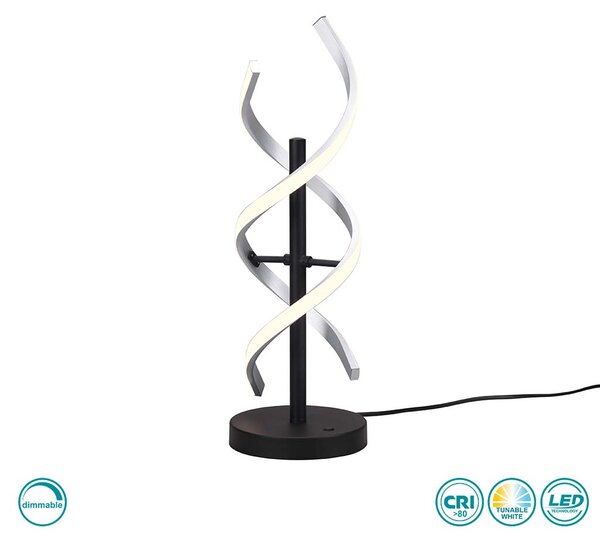 Λάμπα Επιτραπέζια Trio Lighting Sequence 541810205 Βουρτσιστό Αλουμίνιο-Μαύρο Ματ