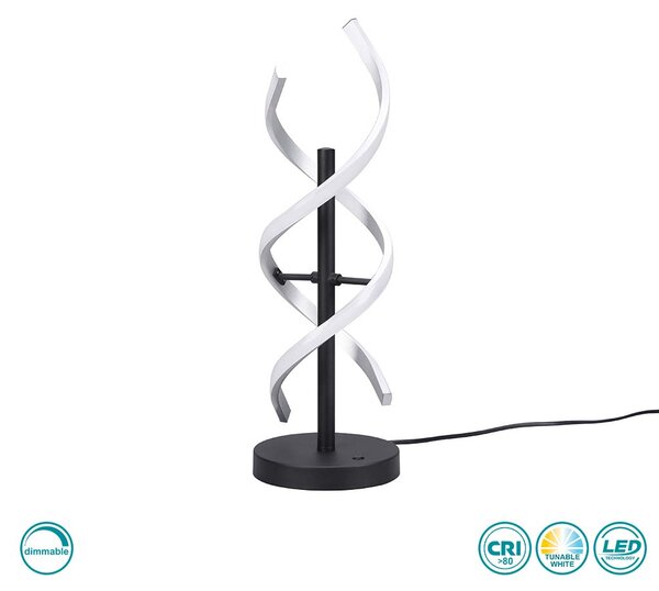Λάμπα Επιτραπέζια Trio Lighting Sequence 541810205 Βουρτσιστό Αλουμίνιο-Μαύρο Ματ
