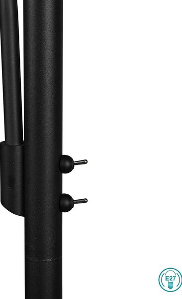 Φωτιστικό Δαπέδου Trio Lighting Burton 411400232 Μαύρο - Λευκό