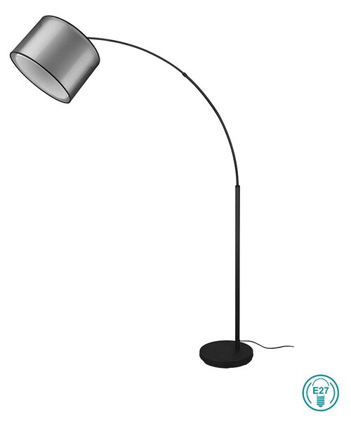 Φωτιστικό Δαπέδου Trio Lighting Burton 411490132 Μαύρο - Λευκό