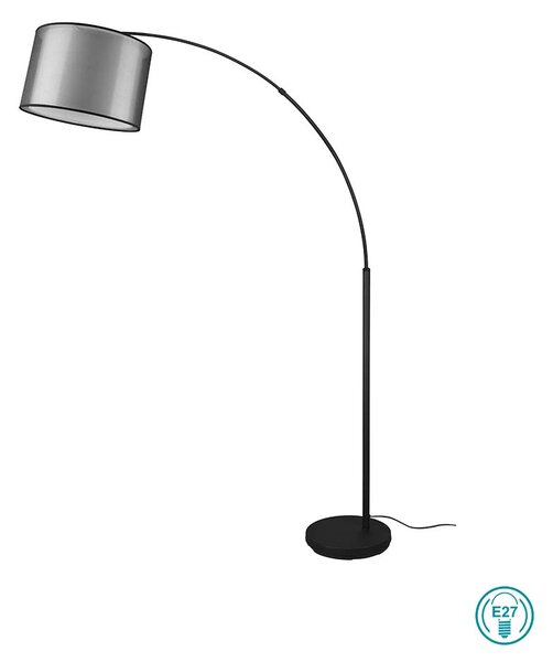 Φωτιστικό Δαπέδου Trio Lighting Burton 411490132 Μαύρο - Λευκό