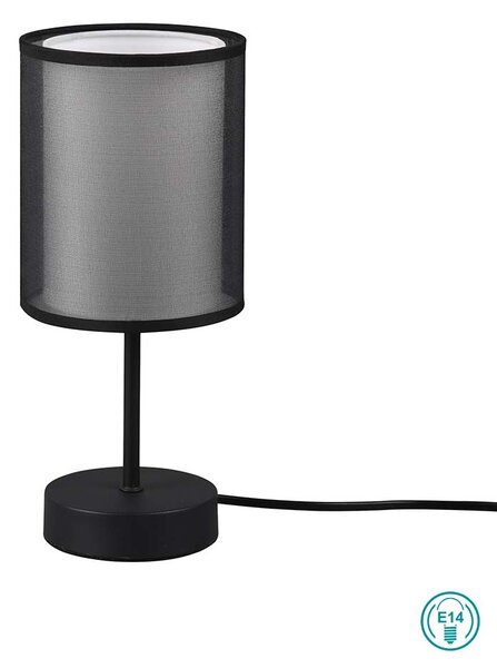 Λάμπα Επιτραπέζια Trio Lighting Burton 511400132 Μαύρο - Λευκό