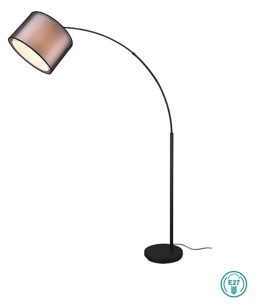 Φωτιστικό Δαπέδου Trio Lighting Burton 411490132 Μαύρο - Λευκό