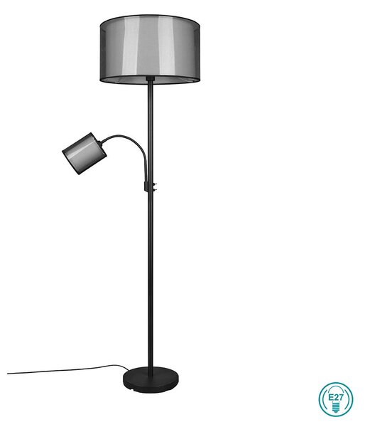 Φωτιστικό Δαπέδου Trio Lighting Burton 411400232 Μαύρο - Λευκό