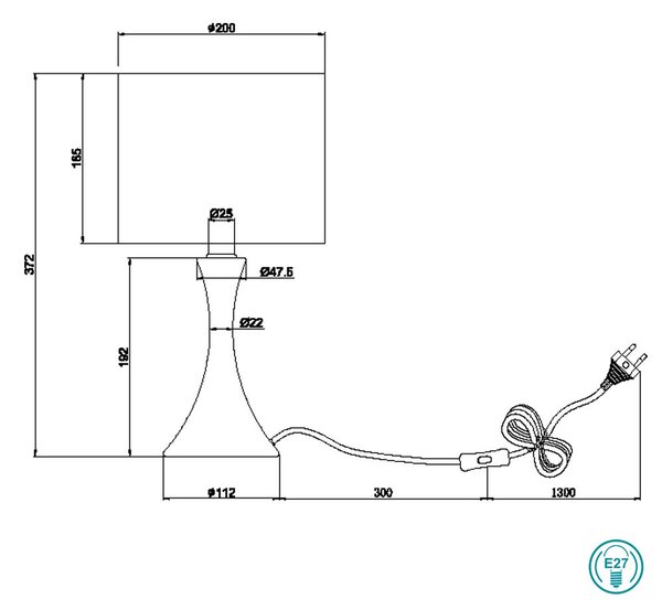 Πορτατίφ Trio Lighting Sabia 515790107 Νίκελ Ματ
