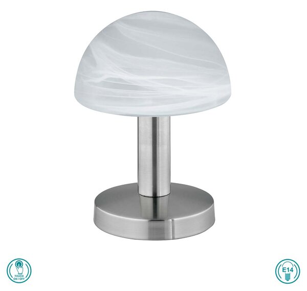 Πορτατίφ Trio Lighting Fynn 599100107 Νίκελ Ματ - Λευκό