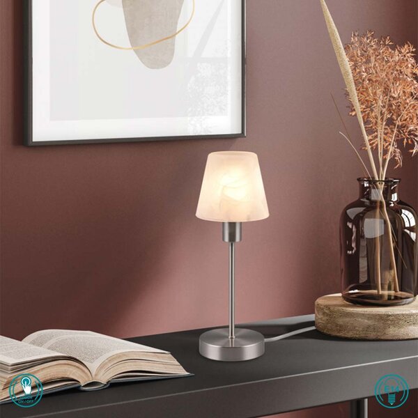 Πορτατίφ Trio Lighting Luis 595700107 Νίκελ Ματ