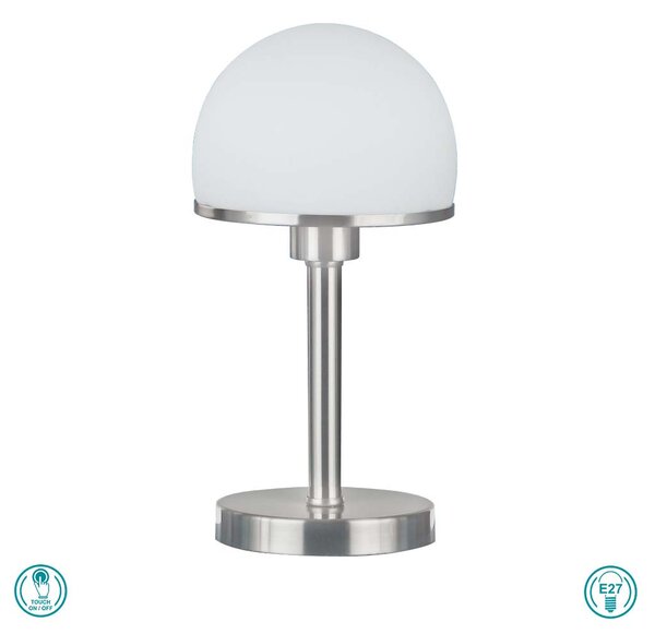 Λάμπα Επιτραπέζια Trio Lighting Joost 592300107 Νίκελ Ματ