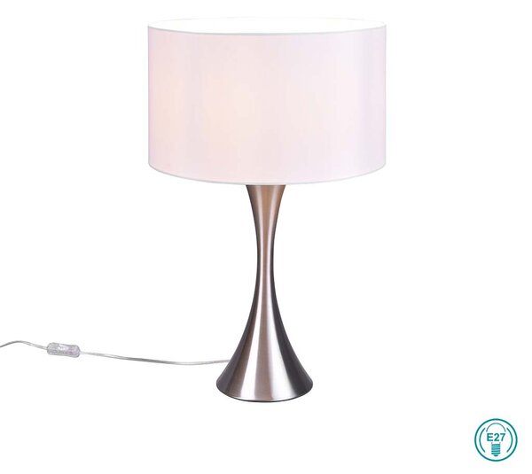 Λάμπα Επιτραπέζια Trio Lighting Sabia 515700107 Νίκελ Ματ