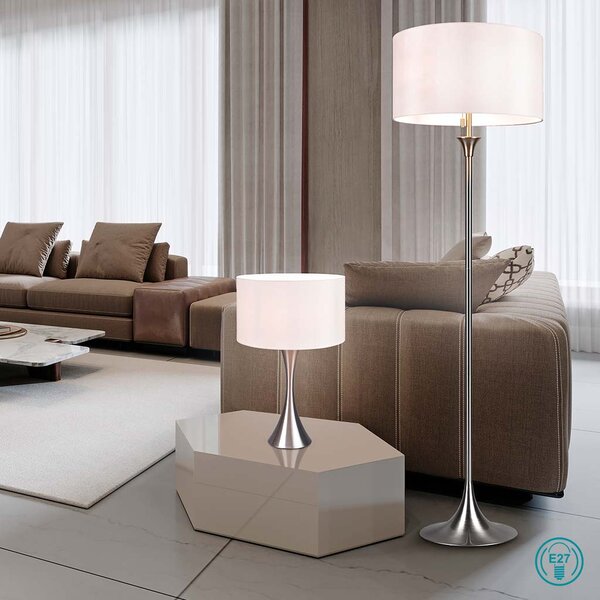 Λάμπα Επιτραπέζια Trio Lighting Sabia 515700107 Νίκελ Ματ